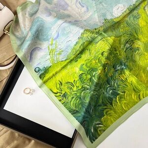 100% silk scarf square bandana